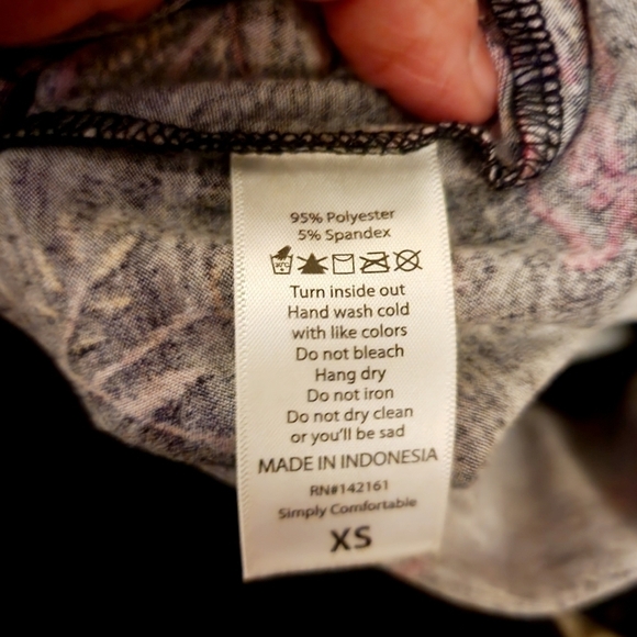 LulaRoe Elegant Debbie Dress Size XS Black Floral Gold Foil Accents Shimmery EUC - Picture 6 of 6